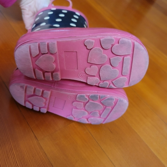 Joe Fresh Toddler Girl Rainboots size 8 - Picture 3 of 3
